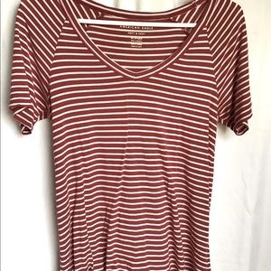 AE Stripped T-Shirt Short Sleeve - Size XS